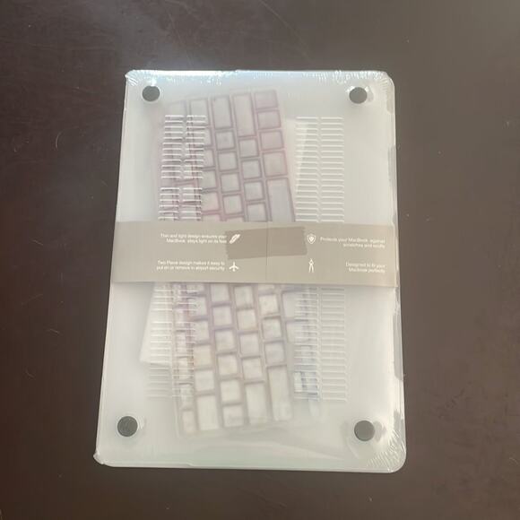 MacBook Air 13” 2010-2017 purple/blue watercolor design hardshell case - Picture 2 of 3